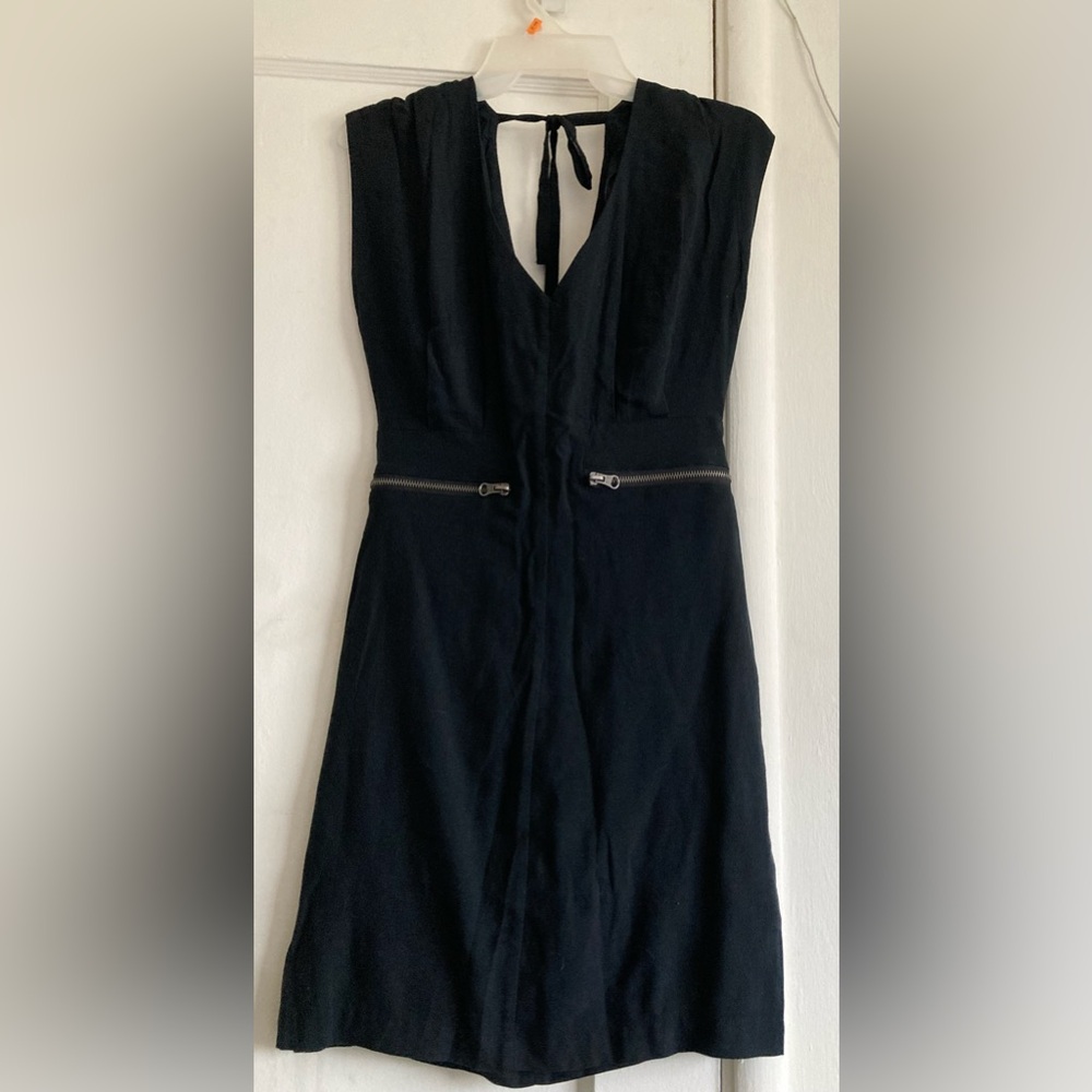 Jack by BB Dakota Black Strapless Dress with Zipper Detail